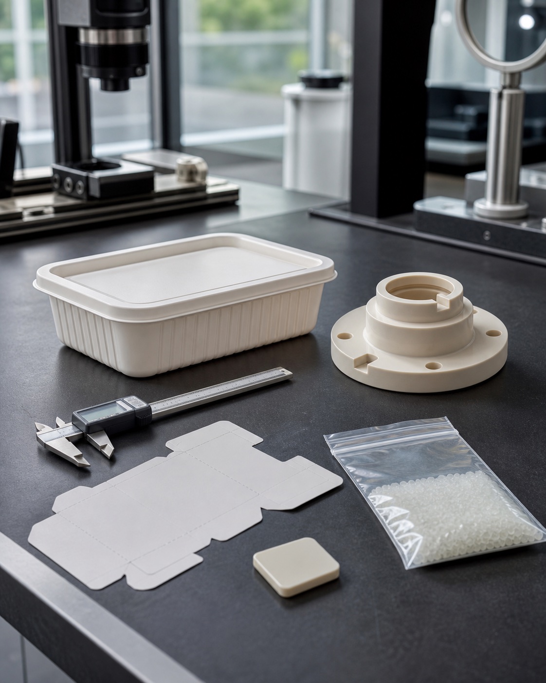 Product sample, packaging and measurement details ready for approval